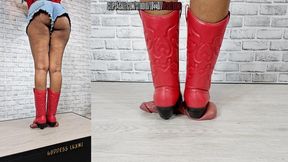 ROUGH BALL SMASHING IN COWGIRL BOOTS II {MULTI-VIEW}