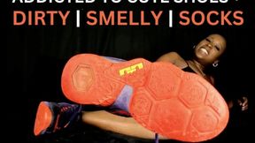 Dirty Smelly Socks JOI - A masturbation encouragement scene featuring: ebony female domination, humiliation, femdom POV, foot fetish, dirty socks, masturbation encouragement, Nike shoes - 1080 MP4