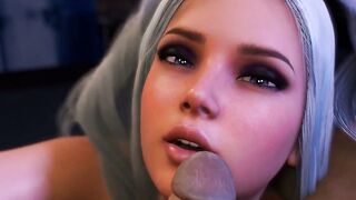 3D Porn cute busty babe POV Handjob teaser Anime Hentai