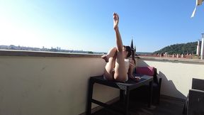 fucking ass on balcony in prague