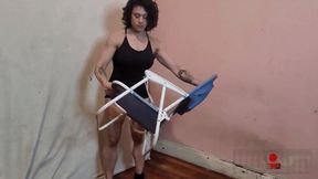 Reinforced beach chair is destroyed WMV 720 CAM 2