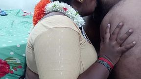 Tamil Wife Deepthroat Mouth Fucked on Her Husband