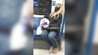 Candid Foot - Hispanic Milf Feet Inside Flip Flops