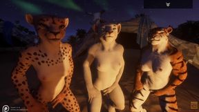 Wildlife Furry Girls Rotating for Come Jobs