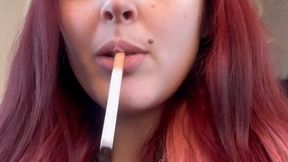 First cigarette after birth