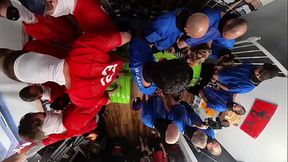360 BTS Cheerleaders vs Football Team Gangbang