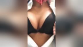 Real Stewardess wanks on flight