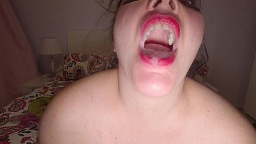 Chubby MILF Wife, Blowjob, Doggy Style and Cum in Mouth