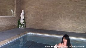 Raven Gets Soaked Through Being Directed Around The Pool During Photoshoot!! - Part 2