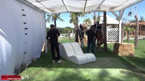 small bts of the scene: welcome to the jungle, black meat matter! - benny green, 2on1, bbc, atm, dp, rough, gapes, creampie.