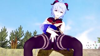 Genshin Impact - Sex with Ganyu inside the Forest (Real