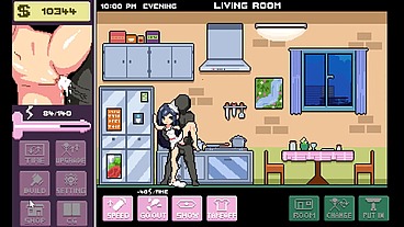 Live With My Step Sister [ TABOO HENTAI game ] Ep.1 fucking STEPSIS in sexy apron in the KITCHEN !