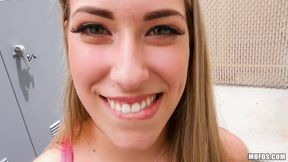 Gym Babe Wants To Swallow A Huge Bell-Knobbed Pecker