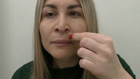 As you pick your nose use your middle finger or index finger MP4 FULL HD 1080p