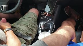 Mutual Gay Masturbation While On A Roadtrip