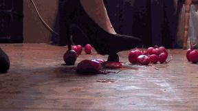My stiletto heels crush this radish with an exciting crackle wmv