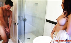 Busty stepmom teaches guy how to fuck good like a pro