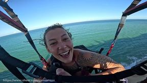 pura adrenalina! depois pular de parapente e fazer um boquete gostoso no ar, terminamos gozando na areia da praia