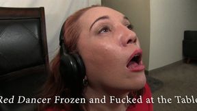 Red Dancer Eve Frozen and Fucked