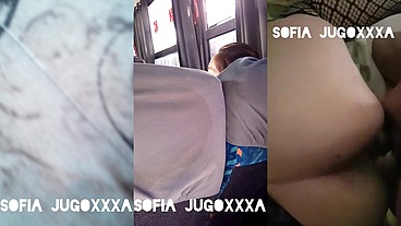 Mi puta caliente en el metro en el camión en la camioneta y en el hotel con diferentes desconocidos