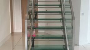 Stairway to Heaven - 16 Dildo fucking on my Glass Staircase