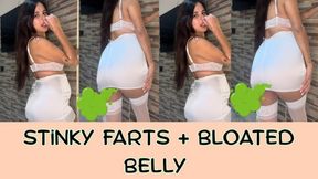 Stinky farts + bloated belly