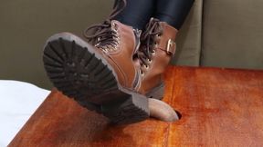 Goddess Yulia - Under my boots, your dick is nothing