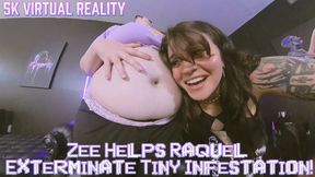 Zee Helps Raquel Exterminate Unwanted Tinies! 5K VIRTUAL REALITY VR
