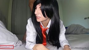 Blue Eyed College Virgin Takes Big Dick in Debut Sex Tape, Riding Cowgirl and Doggystyle