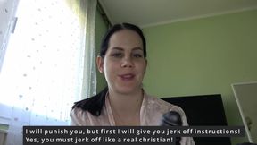 Hot Religious MILF Anna Gives Stepson Footjob