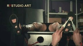 Leya Tickled at the Office and Taken to the Storage Room in Tickle Sandals (FULL HD MP4)