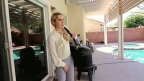 INEED2PEE Sydney Paige pissing dress pants after work