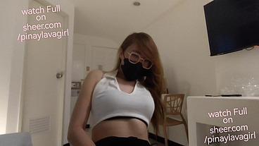 Hot Pinay Japanese Olga Aoki orgasms on her Boss Cock after work in the Casino