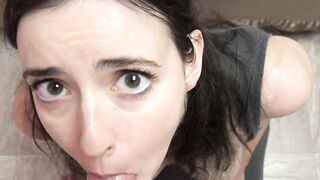 ChickPass - Oral housewife Chloe Faye is giving head to a geek
