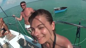 Raunchy sailboat shagfest featuring world-weary porn sirens getting their nasty on
