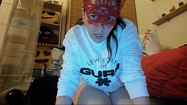 Dirty diaper rubbed on the Pando soft toy