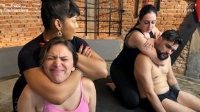 Nara and Inara use their slaves as wrestling dummies (1080 EN-sub)