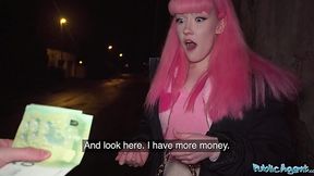 Fake Casting Agent Unlocks the Chastity Belt To Try the Pussy Of a Charming Busty Pink-haired Hottie