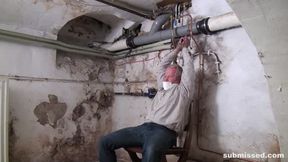 bound guy wanked