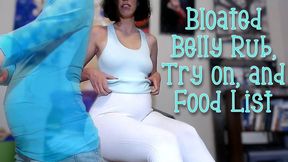 Bloated Belly Rub, Try on, and Food List wmv