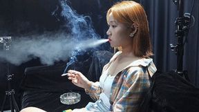 New Sexy heavy meiqi`s smoker interview 4K