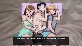 Taboo Temptation: Forbidden Foursome Frenzy with Busty Babes & Dripping Desire