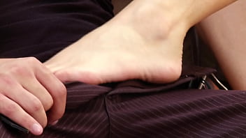 Brunette Simone Style Slut Gets Fucked Deep Before He Cums On Her Feet
