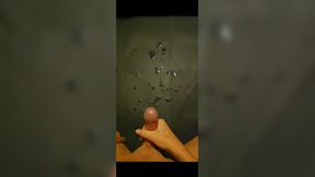 Explosive Cumshot in Slow Motion, Ultimate Reacharound Handjob Pleasure