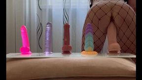 Testing 5 different dildos  Orgasm from dildo