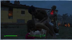 Fallout 4 Four-Way Adult Game Porno