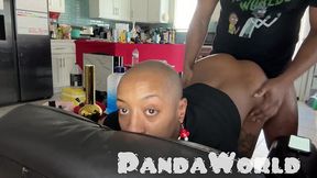 ebony anal submissive slut bbc stuffed by master ffm threesome