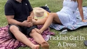 Ticklish Girl In A Dress