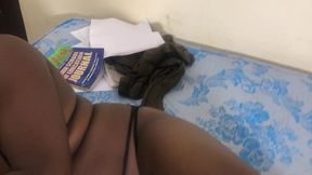 muslim girl on hijab who came to read for exams fucked