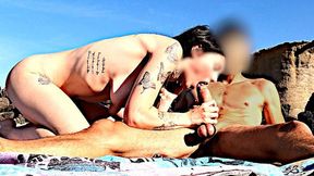 SLUTTY BEACH SESSION: Firm Dick&#x1F32D; Faces A Willing One